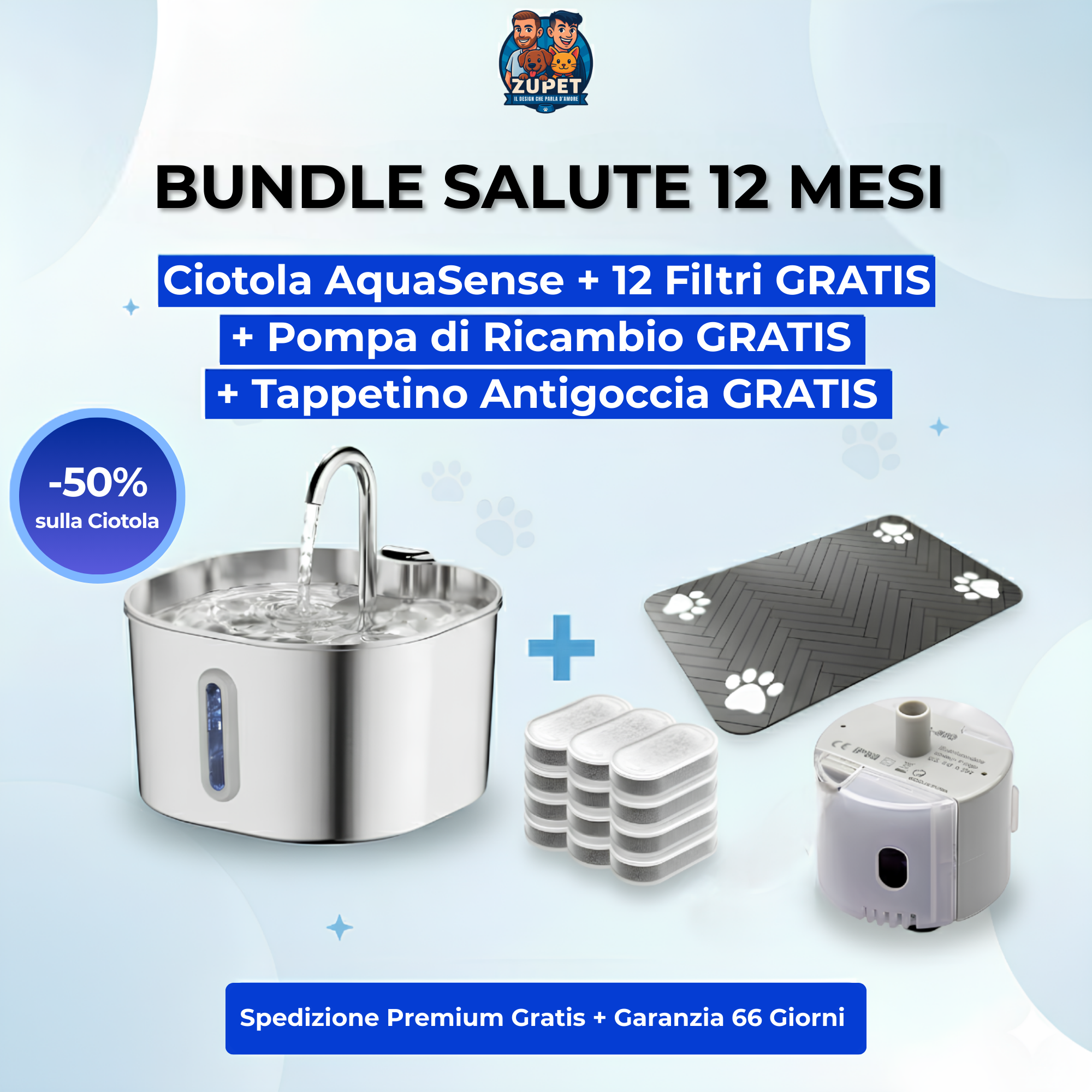 AquaSense™ - Ciotola Intelligente per Gatti