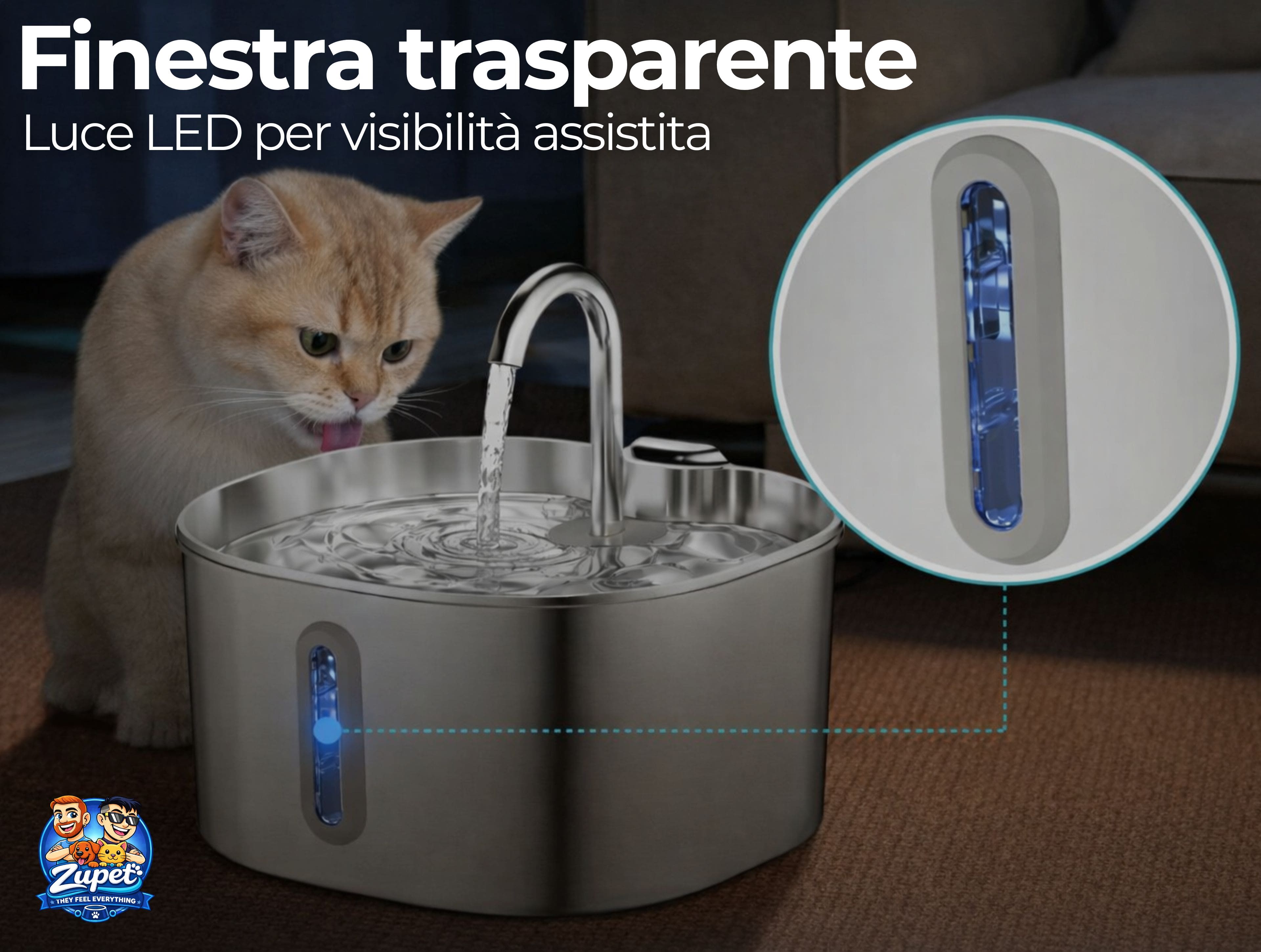 AquaSense™ - Sistema Biomimetico d'Idratazione per Gatti