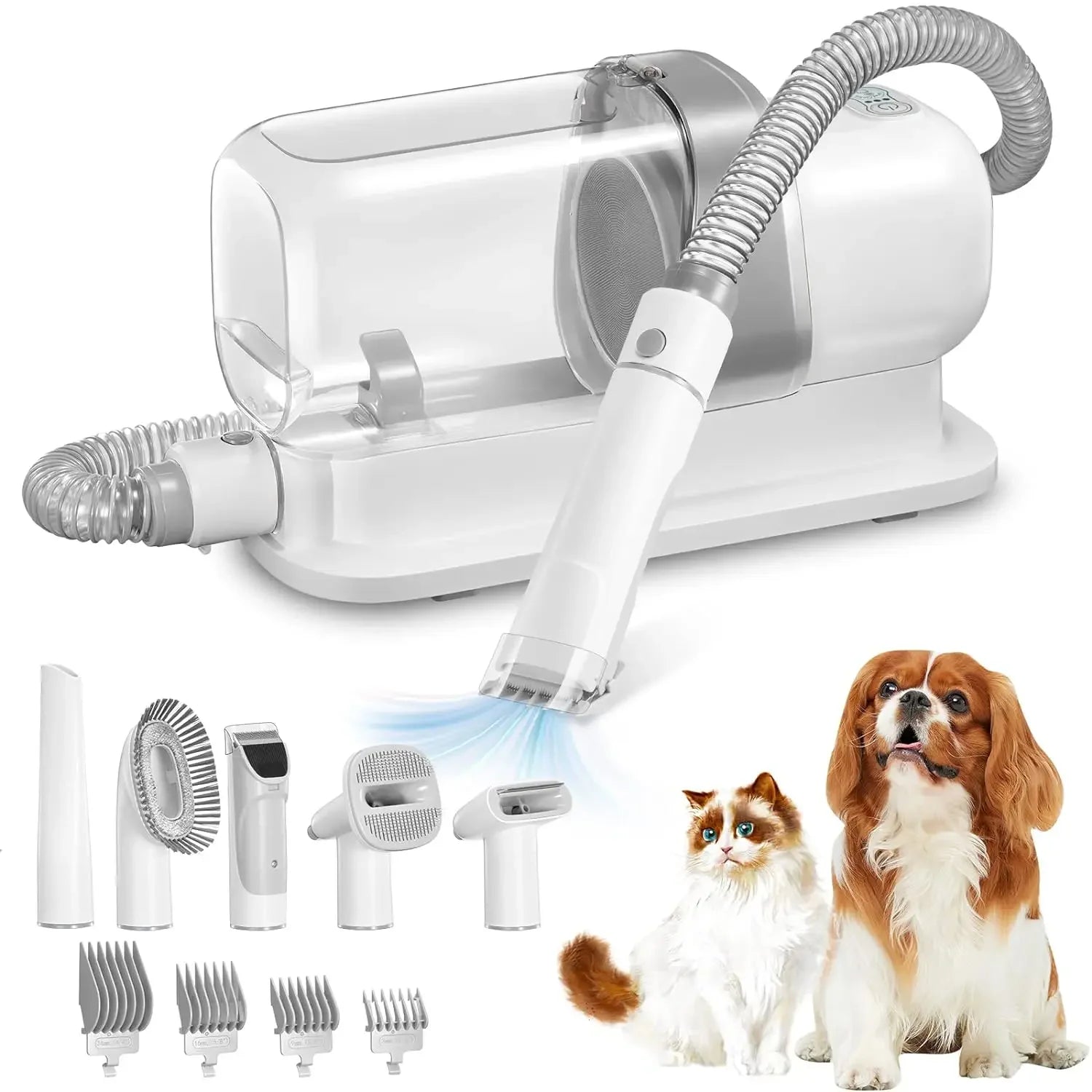 PetClean Ultra 5-in-1 — Aspirapeli + Toelettatura Professionale Senza Sporco