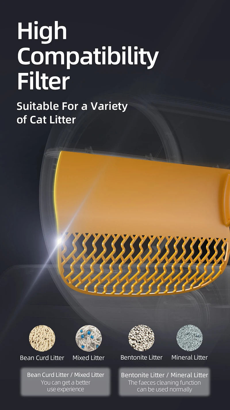 65L Automatic Smart Cat Litter Box Self Cleaning Fully Enclosed Large Cat Toilet Litter Tray