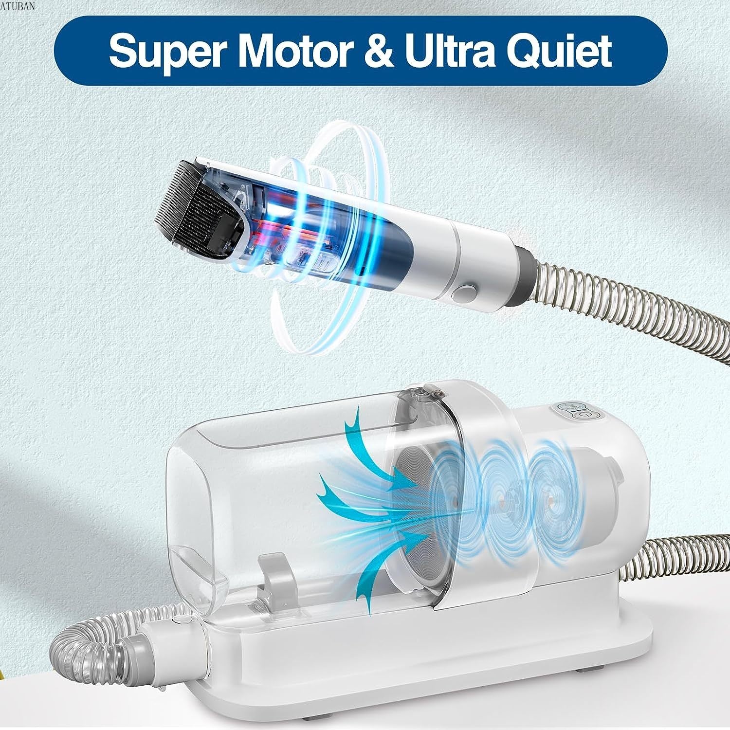 PetClean Ultra 5-in-1 — Aspirapeli + Toelettatura Professionale Senza Sporco